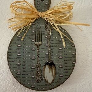 Handmade mini round wood board